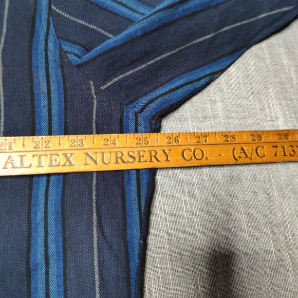 VINTAGE Wrangler Shirt Mens XL Tall Long Sleeve Striped Pearl Snap Western - Picture 7 of 8